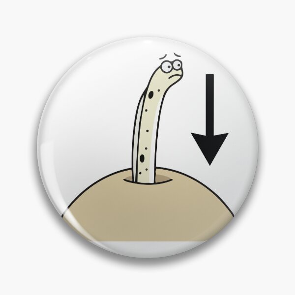 Item preview, Nope Going Back Down Funny Garden Eel Meme designed and sold by Petzzz.
