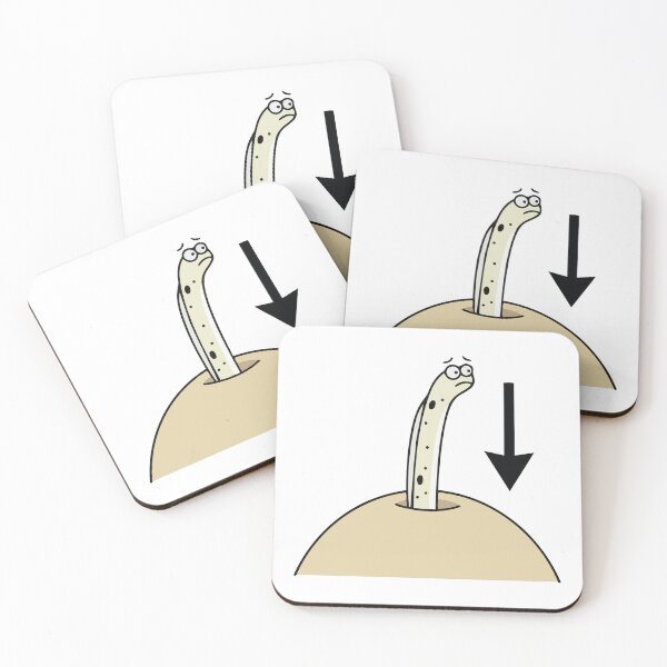 Item preview, Nope Going Back Down Funny Garden Eel Meme designed and sold by Petzzz.