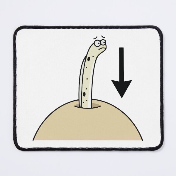 Item preview, Nope Going Back Down Funny Garden Eel Meme designed and sold by Petzzz.