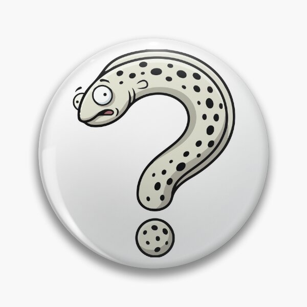 Item preview, Confused Spotted Garden Eel Question Mark designed and sold by Petzzz.
