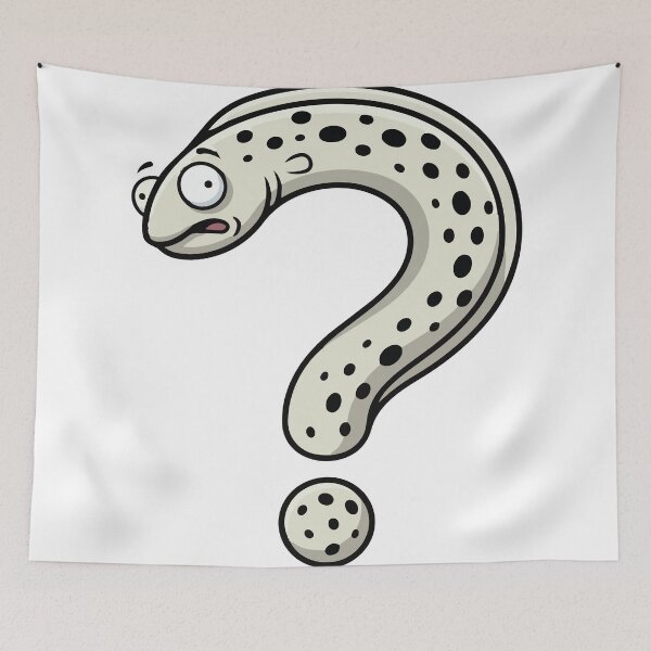 Item preview, Confused Spotted Garden Eel Question Mark designed and sold by Petzzz.