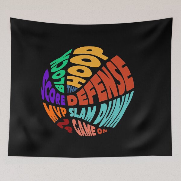 Item preview, Ball Shaped Basketball Slogans designed and sold by Slam-Dunkan.