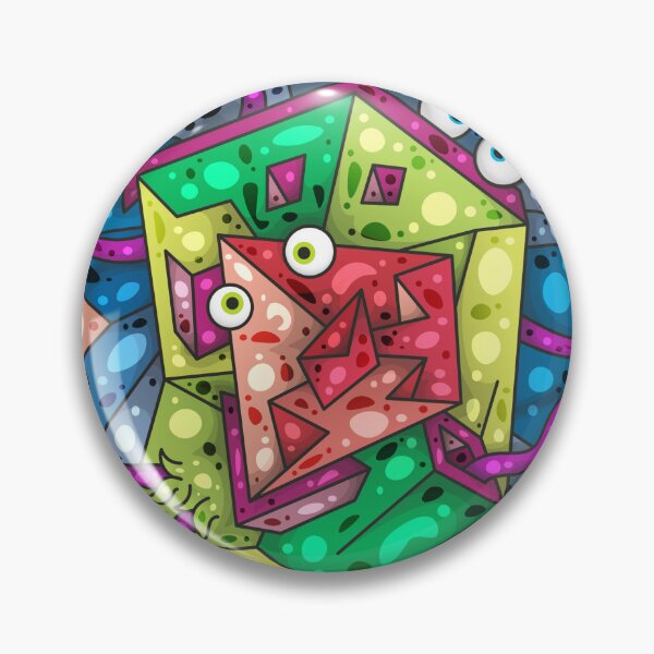 Item preview, Color Tiles #16A - Hidden faces in an asymmetrical composition designed and sold by liquid-print.