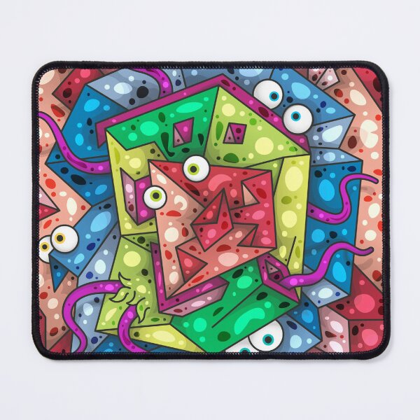 Item preview, Color Tiles #16A - Hidden faces in an asymmetrical composition designed and sold by liquid-print.