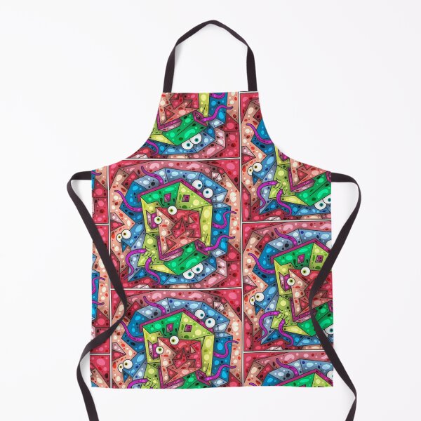 Item preview, Color Tiles #16A - Hidden faces in an asymmetrical composition designed and sold by liquid-print.
