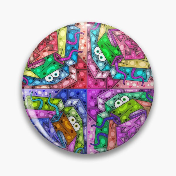 Item preview, Color Tiles #16B - Hidden faces in composition designed and sold by liquid-print.