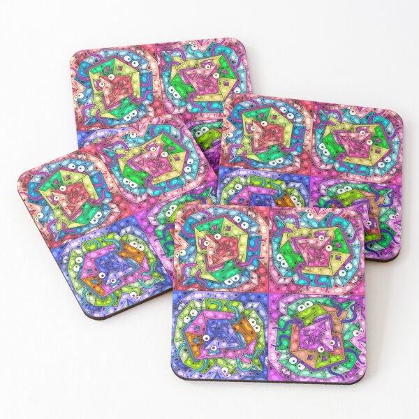 Item preview, Color Tiles #16B - Hidden faces in composition designed and sold by liquid-print.