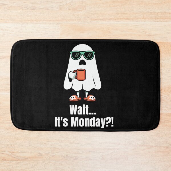 Item preview, Wait It’s Monday?! Funny Ghost Coffee Monday Mood Design designed and sold by JustFunnyStuff.