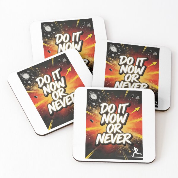 Item preview, Do It Now Or Never Motivational Poster - Time's Running Out Quote Art designed and sold by JonathanP514.