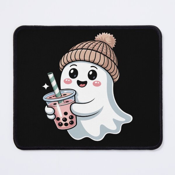 Item preview, Cute Ghost Drinking Bubble Tea designed and sold by flagylART.