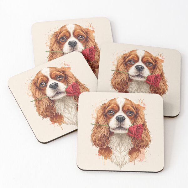Item preview, Cavalier_Arlo_Rose Day | ArtivaNest Pet Verse designed and sold by ArtivaNest.