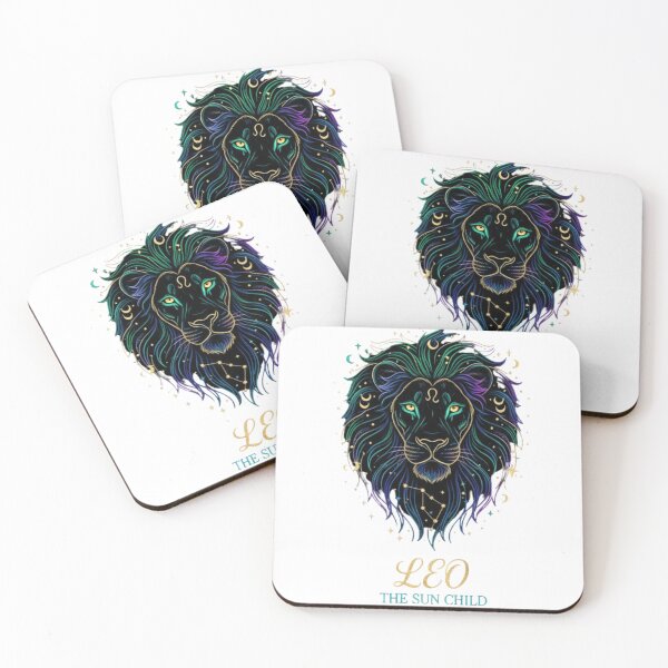 Item preview, Leo The Sun Child Zodiac Sign Mystical Lion Constellation Astrology Art designed and sold by BlissHalo.