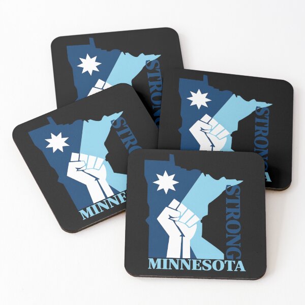 Item preview, Minnesota Strong State Outline Fist North Star designed and sold by margamPagenberg.