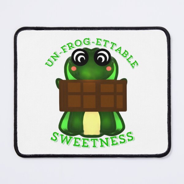 Item preview, Un-frog-ettable Sweetness: Luminous Kawaii Frog & Chocolate Art designed and sold by HopeAndHustle.