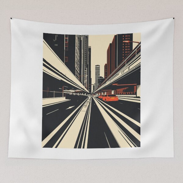 Item preview, Minimalist Geometric Structure - Abstract Monochrome Form Graphic designed and sold by districtmarket.