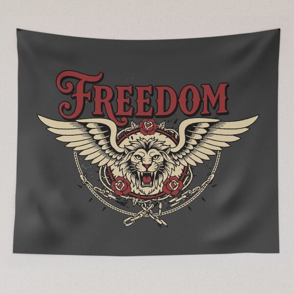 Item preview, Freedom Winged Lion Red Vintage Liberation Emblem designed and sold by THE-DAILY-DRIPS.