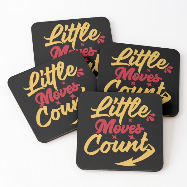 Item preview, Little Moves Count – Bold Motivational Typography T-Shirt designed and sold by officialrizvi.