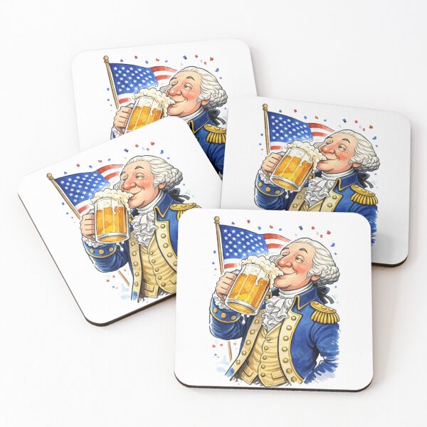 Item preview, George Washington Drinking Beer designed and sold by Create Nest.