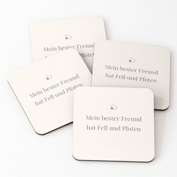Item preview, My best friend has fur and paws – minimalist pet wall art designed and sold by HeartofHome.