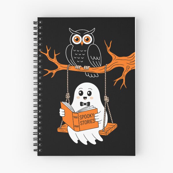 Item preview, Cute Ghost Reading Spooky Stories designed and sold by flagylART.