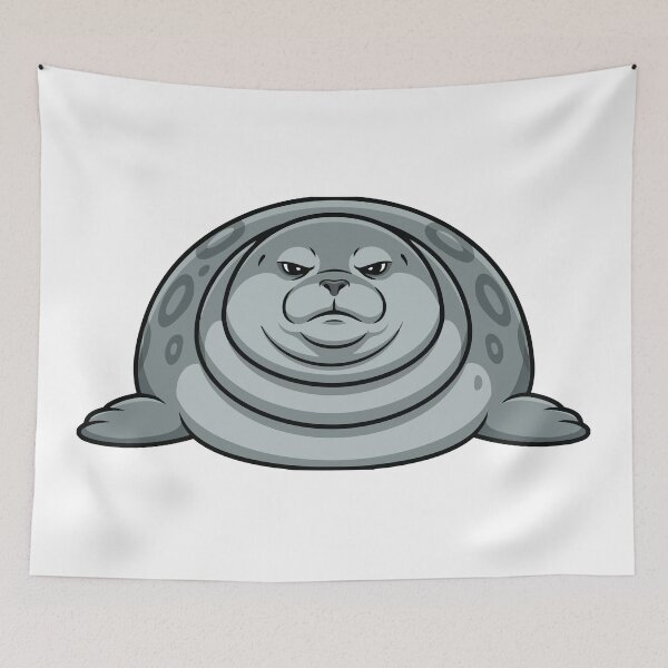 Item preview, No Neck Just Chonk Ringed Seal designed and sold by Petzzz.