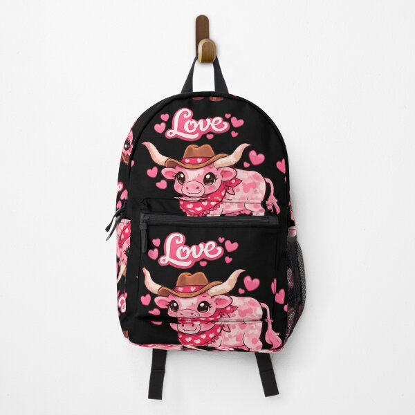 Item preview, Pink Longhorn Cow - kawaii designed and sold by DamioPolArt.