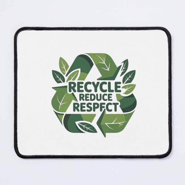 Item preview, Recycle Reduce Respect – Eco Friendly Green Recycling T-Shirt designed and sold by RALYSHOP.