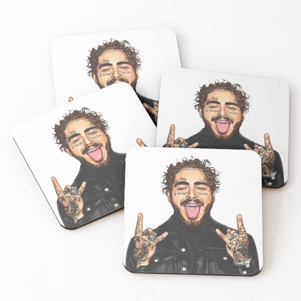Item preview, Post Malone Rockstar Portrait Illustration designed and sold by rebecgk.