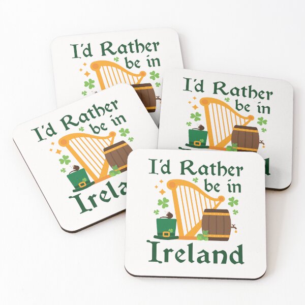 Item preview, I'd Rather Be in Ireland Irish Shamrock designed and sold by jaygo.