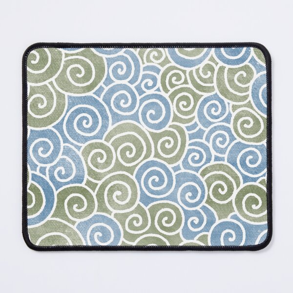 Item preview, Abstract Blue Green Spirals Pattern Color-1 designed and sold by Farissa Designs.