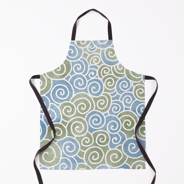 Item preview, Abstract Blue Green Spirals Pattern Color-1 designed and sold by Farissa Designs.