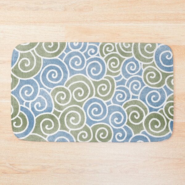 Item preview, Abstract Blue Green Spirals Pattern Color-1 designed and sold by Farissa Designs.