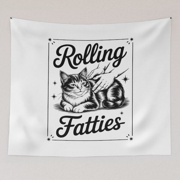 Item preview, Rolling Fatties Cat Cute Cat Lover Kitten Owner 6 designed and sold by joyouartArt.