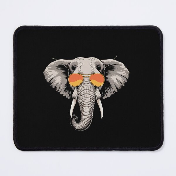 Item preview, Elephant with Sunglasses Sunflowers designed and sold by angolinnArt.