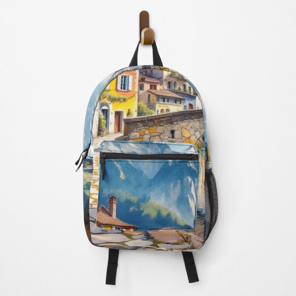 Item preview, Pyrenean village with its mountain stream designed and sold by jefboutique6150.