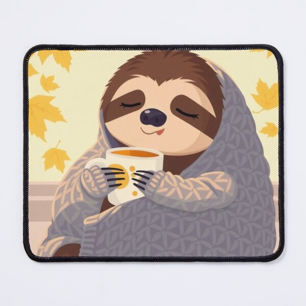 Item preview, Relaxed Sloth Cozy Vibes T-Shirt | Cute Fall Tea Drinking Sloth Tee designed and sold by ArmaanArts.
