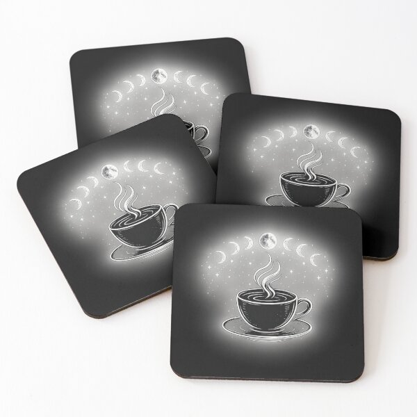 Item preview, Coffee and Astrology Retro Moon Phase Caffeine designed and sold by Supergrafix07.