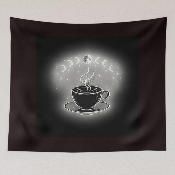 Item preview, Coffee and Astrology Retro Moon Phase Caffeine designed and sold by Supergrafix07.
