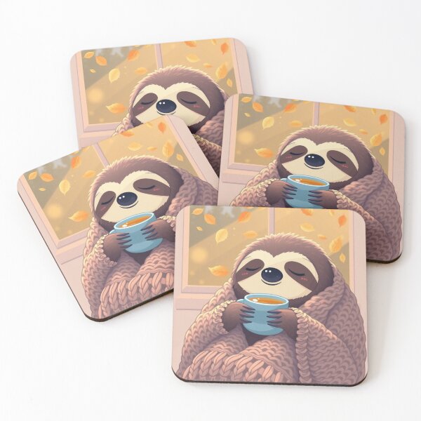 Item preview, Cute Sloth Tea Lover T-Shirt | Cozy Fall Animal Aesthetic Graphic Tee designed and sold by ArmaanArts.
