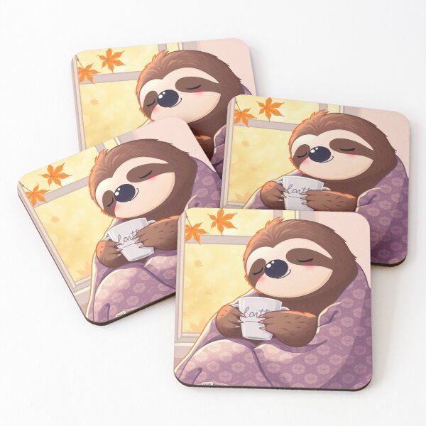 Item preview, Sleepy Sloth Cozy Tea T-Shirt | Cute Autumn Sloth Hygge Aesthetic Tee designed and sold by ArmaanArts.