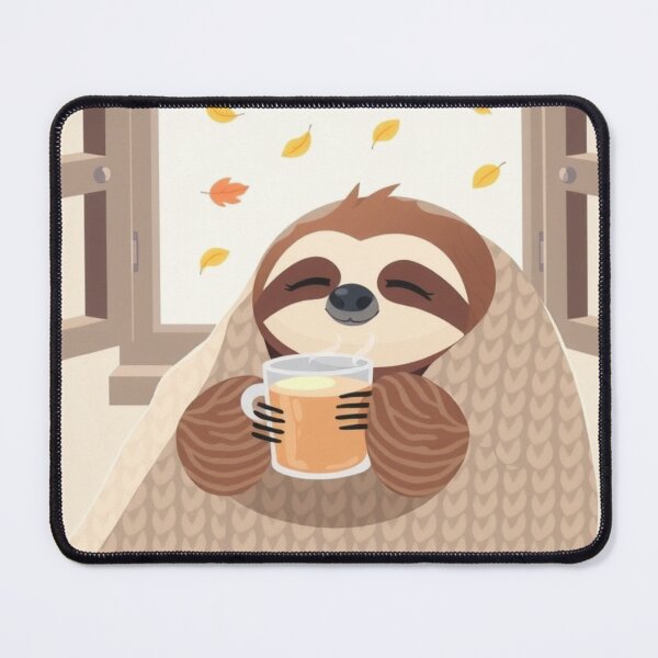 Item preview, Cozy Sloth Autumn T-Shirt | Cute Sloth Drinking Tea | Warm Fall Aesthetic Graphic Tee designed and sold by ArmaanArts.