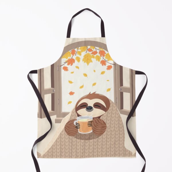 Item preview, Cozy Sloth Autumn T-Shirt | Cute Sloth Drinking Tea | Warm Fall Aesthetic Graphic Tee designed and sold by ArmaanArts.