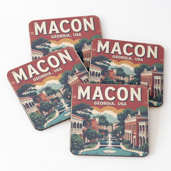 Item preview, Macon Georgia USA Vintage Travel Tourism  designed and sold by TravelersGems.