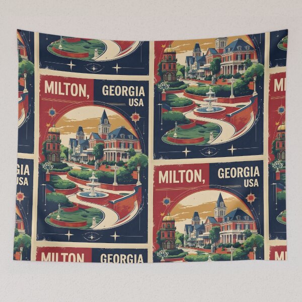 Item preview, Milton Georgia USA Vintage Travel Tourism  designed and sold by TravelersGems.