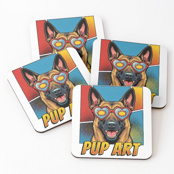 Item preview, Belgian Malinois Pup Art Dog Retro Pop designed and sold by k3rstman1.