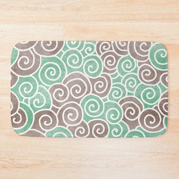 Item preview, Abstract Blue Green Spirals Pattern Color-2 designed and sold by Farissa Designs.