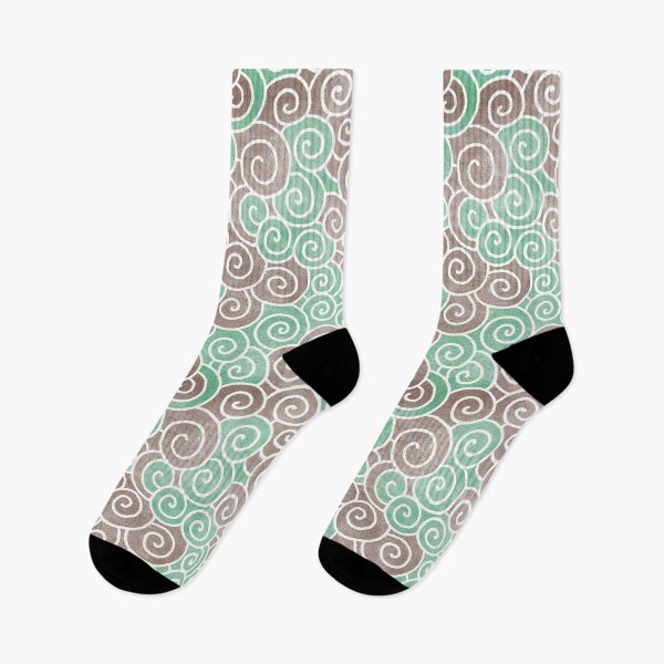 Item preview, Abstract Blue Green Spirals Pattern Color-2 designed and sold by Farissa Designs.