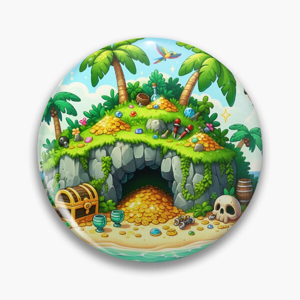 Item preview, Deserted Pirate Island Treasure Trove designed and sold by RobertMartinArt.