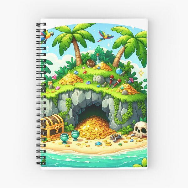 Item preview, Deserted Pirate Island Treasure Trove designed and sold by RobertMartinArt.