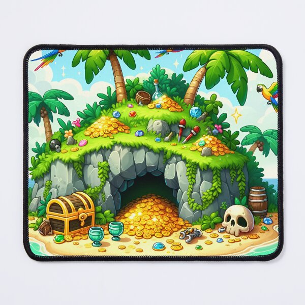 Item preview, Deserted Pirate Island Treasure Trove designed and sold by RobertMartinArt.